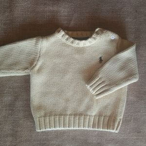 Vintage Ralph Lauren yellow polo sweater